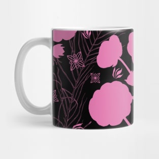 Cinquefoil Flowers in pink Mug